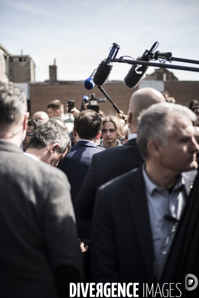 Déplacement d Emmanuel Macron dans les Hauts de France.