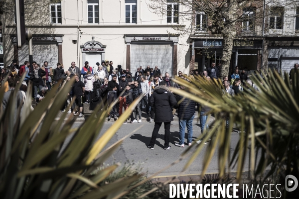 Déplacement d Emmanuel Macron dans les Hauts de France.