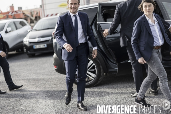 Déplacement d Emmanuel Macron dans les Hauts de France.