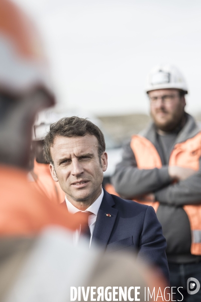 Déplacement d Emmanuel Macron dans les Hauts de France.