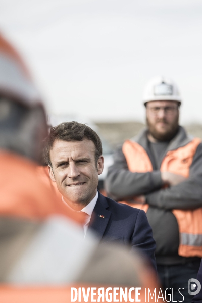 Déplacement d Emmanuel Macron dans les Hauts de France.