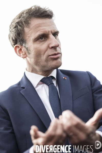 Déplacement d Emmanuel Macron dans les Hauts de France.