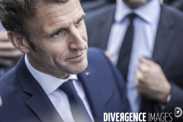 Déplacement d Emmanuel Macron dans les Hauts de France.