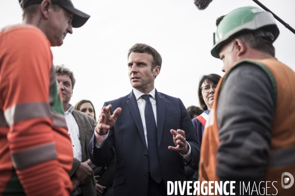 Déplacement d Emmanuel Macron dans les Hauts de France.