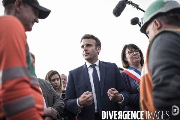 Déplacement d Emmanuel Macron dans les Hauts de France.