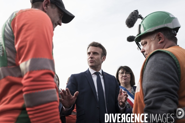 Déplacement d Emmanuel Macron dans les Hauts de France.