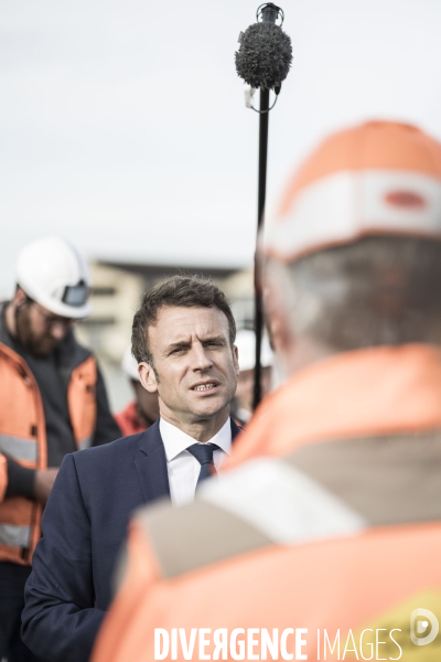 Déplacement d Emmanuel Macron dans les Hauts de France.