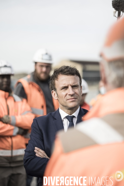 Déplacement d Emmanuel Macron dans les Hauts de France.