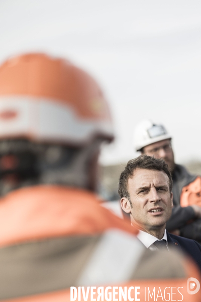 Déplacement d Emmanuel Macron dans les Hauts de France.