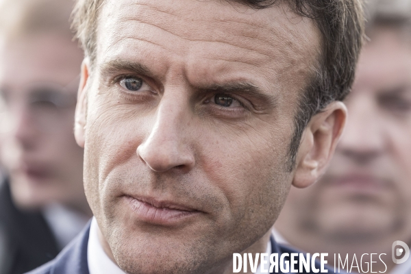 Déplacement d Emmanuel Macron dans les Hauts de France.