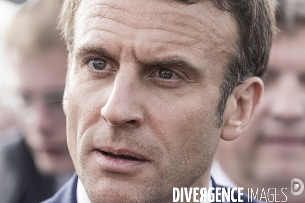 Déplacement d Emmanuel Macron dans les Hauts de France.