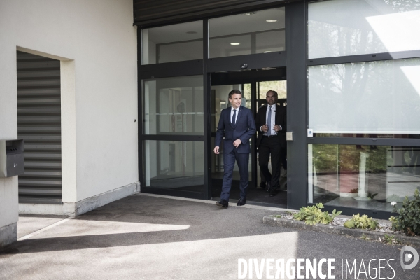 Déplacement d Emmanuel Macron dans la région Grand Est.