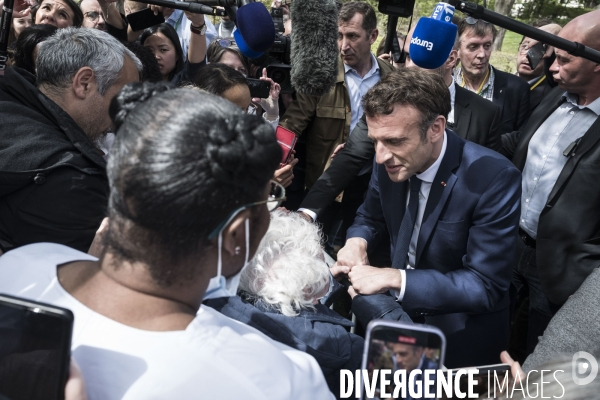 Déplacement d Emmanuel Macron dans la région Grand Est.