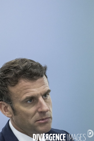 Déplacement d Emmanuel Macron dans la région Grand Est.