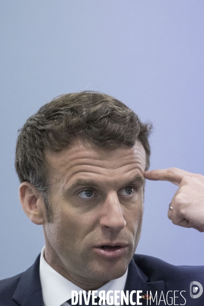 Déplacement d Emmanuel Macron dans la région Grand Est.