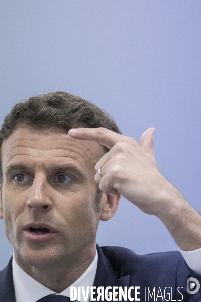 Déplacement d Emmanuel Macron dans la région Grand Est.