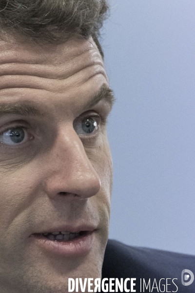 Déplacement d Emmanuel Macron dans la région Grand Est.