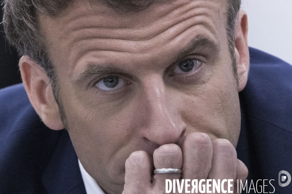 Déplacement d Emmanuel Macron dans la région Grand Est.