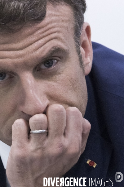 Déplacement d Emmanuel Macron dans la région Grand Est.