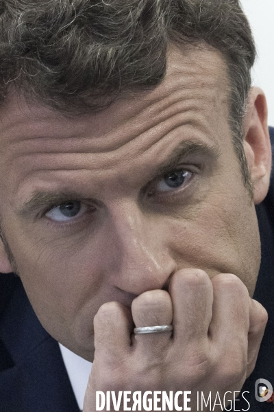 Déplacement d Emmanuel Macron dans la région Grand Est.