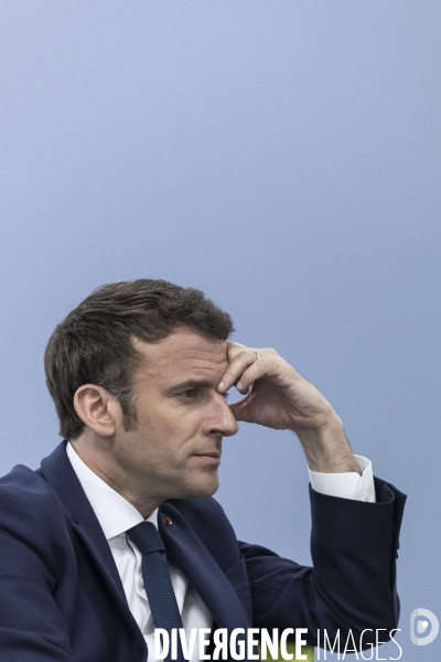 Déplacement d Emmanuel Macron dans la région Grand Est.