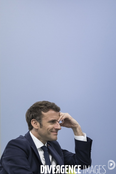 Déplacement d Emmanuel Macron dans la région Grand Est.