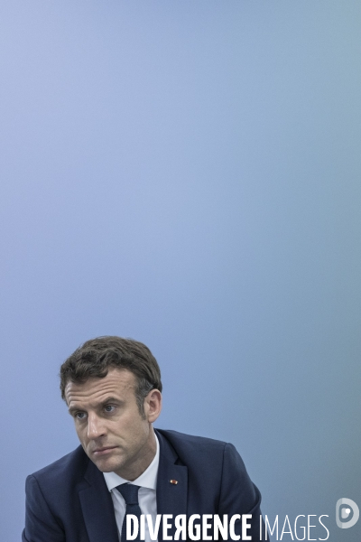 Déplacement d Emmanuel Macron dans la région Grand Est.