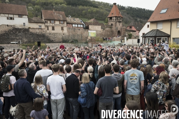 Déplacement d Emmanuel Macron dans la région Grand Est.