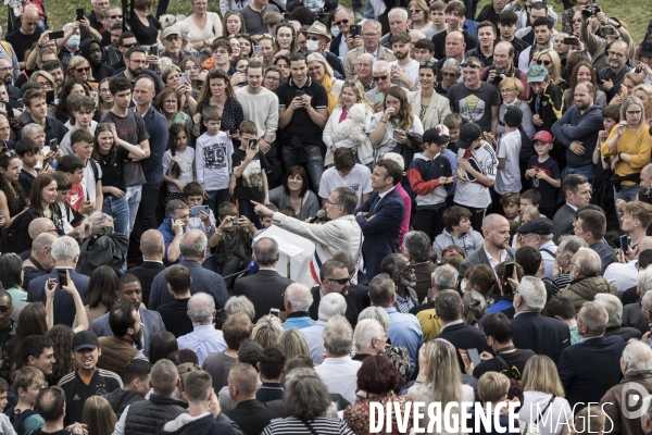 Déplacement d Emmanuel Macron dans la région Grand Est.