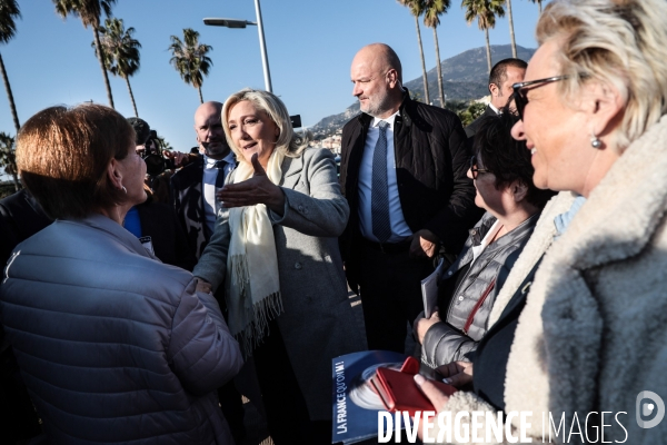 Marine Le Pen a Menton