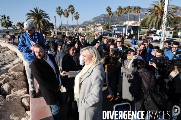 Marine Le Pen a Menton