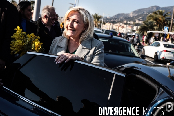 Marine Le Pen a Menton