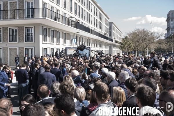 Déplacement d Emmanuel Macron au Havre