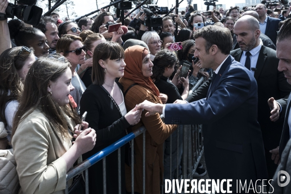 Déplacement d Emmanuel Macron au Havre