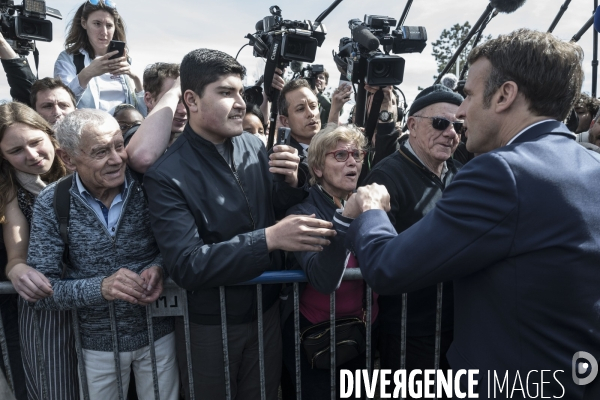 Déplacement d Emmanuel Macron au Havre