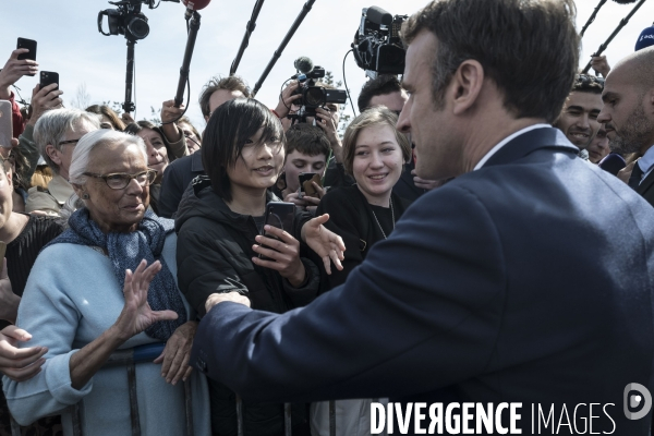 Déplacement d Emmanuel Macron au Havre