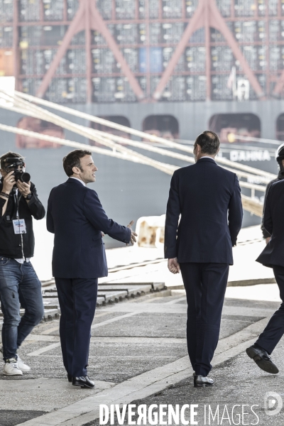 Déplacement d Emmanuel Macron au Havre