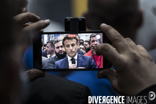 Déplacement d Emmanuel Macron au Havre