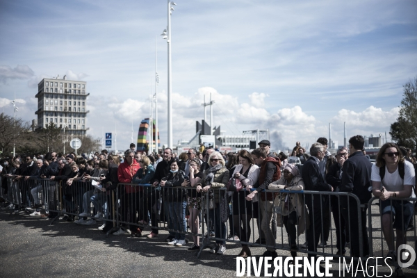 Déplacement d Emmanuel Macron au Havre