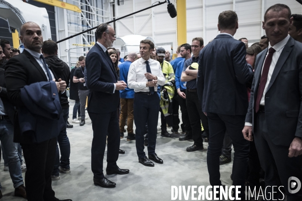 Déplacement d Emmanuel Macron au Havre