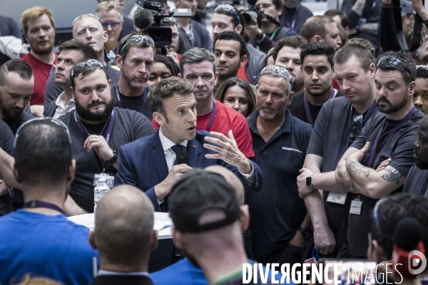 Déplacement d Emmanuel Macron au Havre