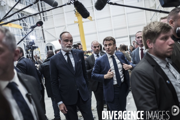 Déplacement d Emmanuel Macron au Havre