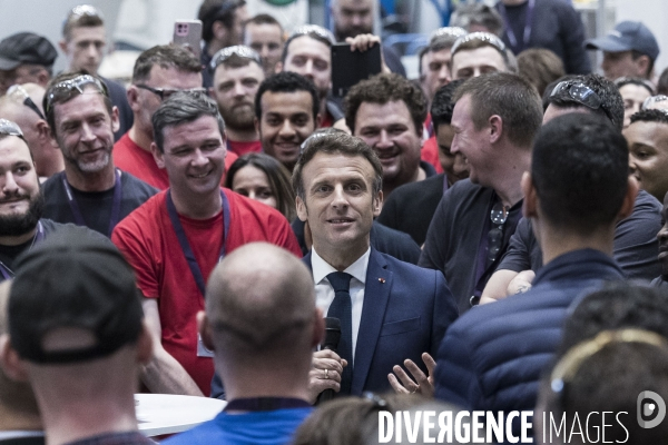 Déplacement d Emmanuel Macron au Havre