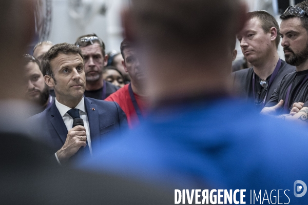 Déplacement d Emmanuel Macron au Havre