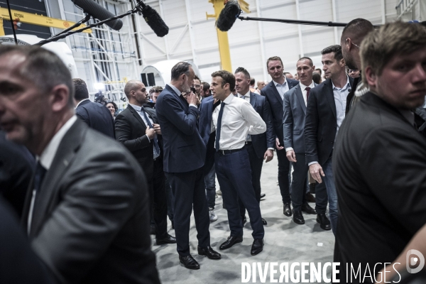 Déplacement d Emmanuel Macron au Havre