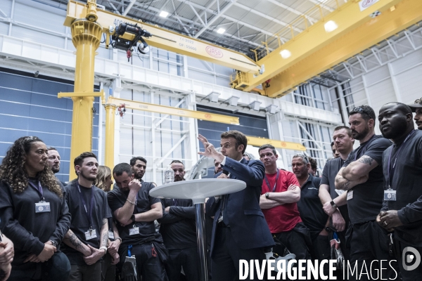 Déplacement d Emmanuel Macron au Havre