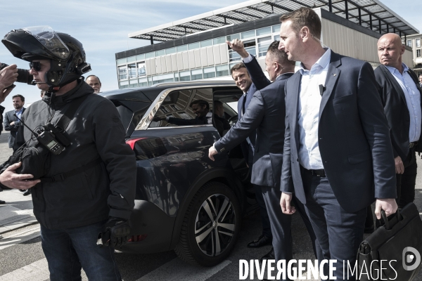 Déplacement d Emmanuel Macron au Havre