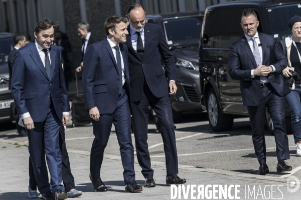 Déplacement d Emmanuel Macron au Havre