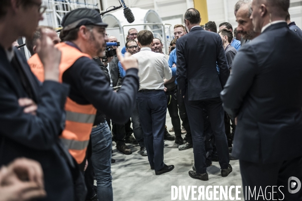 Déplacement d Emmanuel Macron au Havre