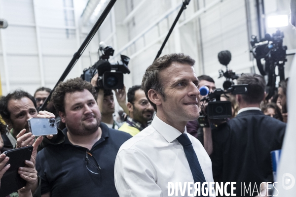 Déplacement d Emmanuel Macron au Havre